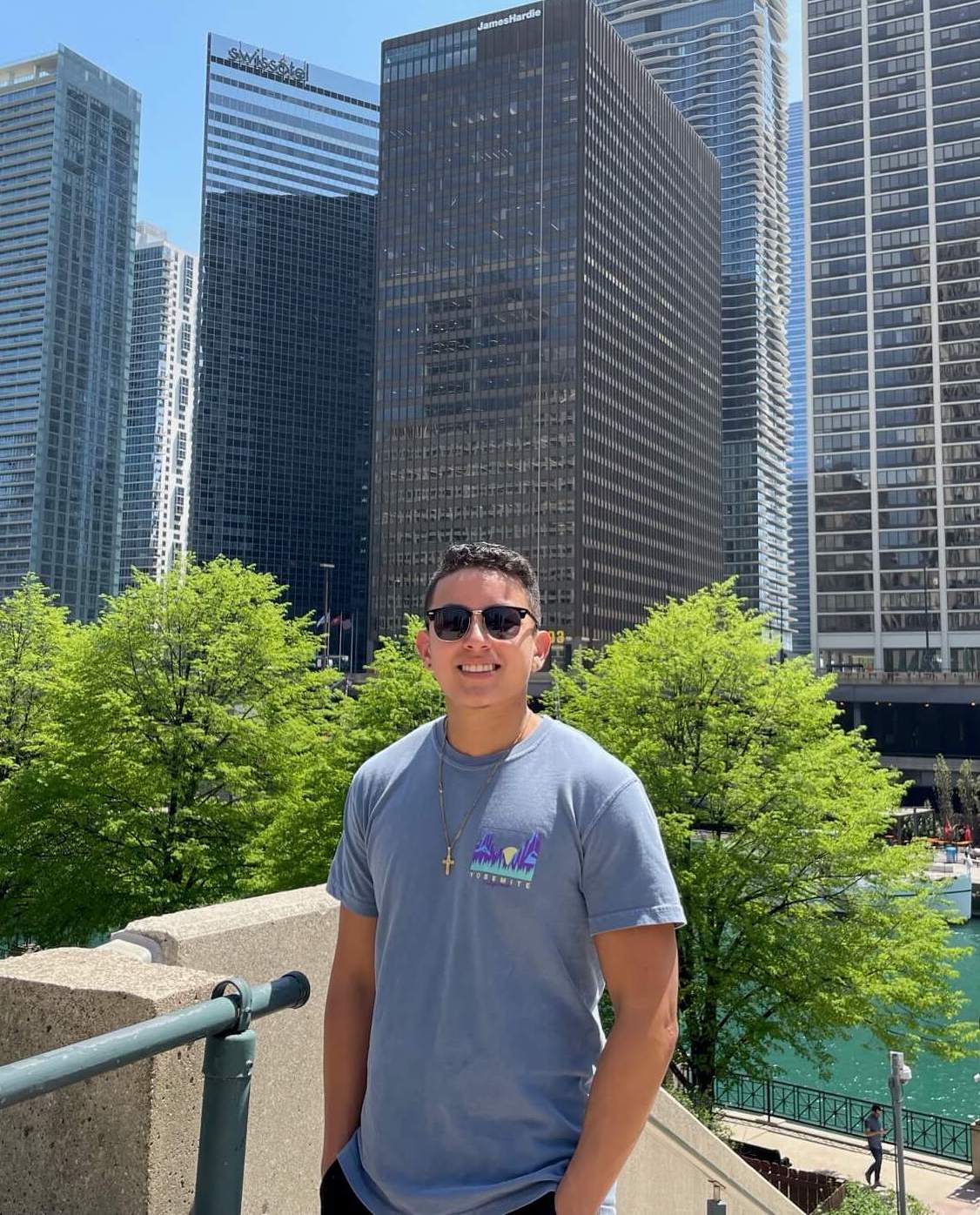 image of myself in Chicago